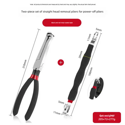 8" 60‑Degree Carbon Steel Electrical Disconnect Pliers Wire Plug Removal Tool for Auto Connectors Sensors Car Truck SUV Repair