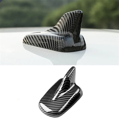 Carbon Fiber Car Antenna Roof Decoration Shark Fin Signal Antenna for Audi A3 A4L A5 A6L Q3 Q5 Q7 Q5L 2017-2022 Car Accessories