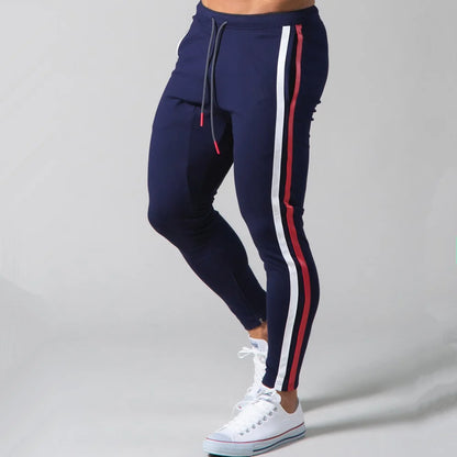 Black Joggers Sweatpants Men Casual Pants Gym Fitness Workout Sportswear Trousers Autumn Male Crossfit Running Sport Trackpants