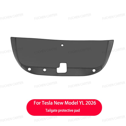For Tesla NEW ModelYL2026 Leather Front Rear Door Sill Protector Threshold Strip Anti-kick Guard Panel Waterproof Pad Accessorie