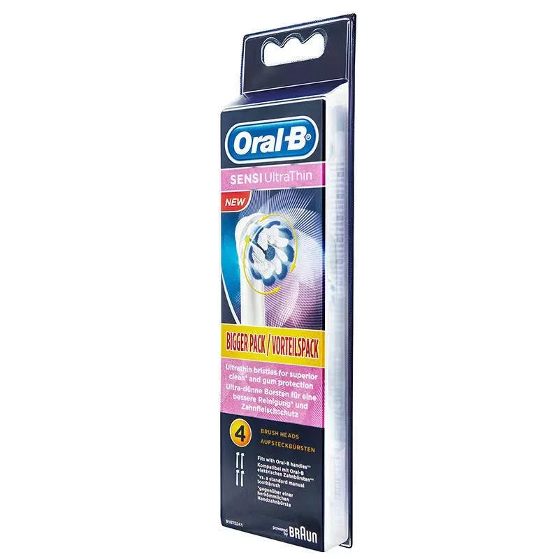 Oral B EB60 Sensi Ultrathin Electric Toothbrush Heads Soft Superfine Bristles Gentle Cleaning Sensitive Gum Protect Gum Bleeding