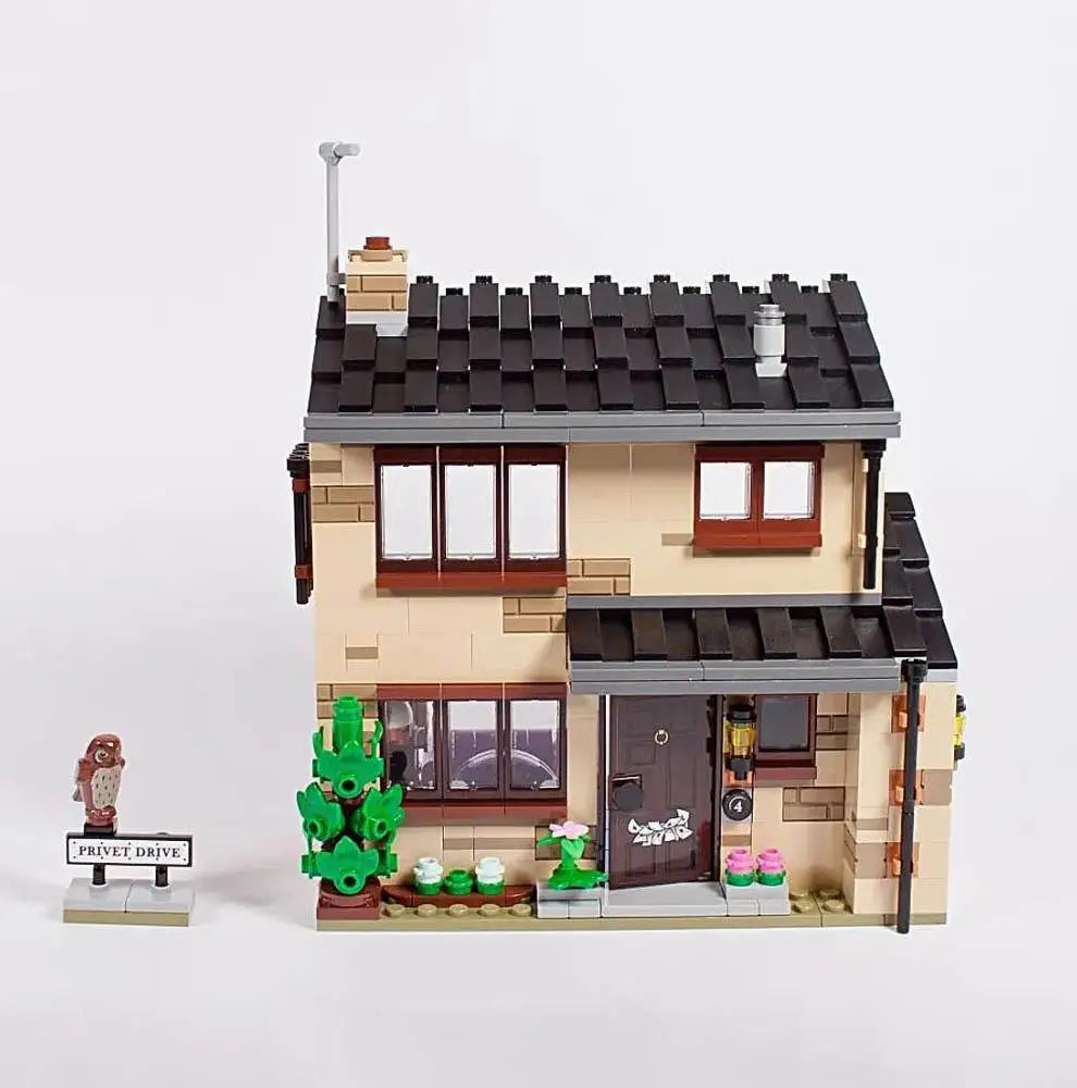 New Movie Series Street View 4 Privet Drive Building Blocks Magic Castle House Bricks Toys For Birthday Gift