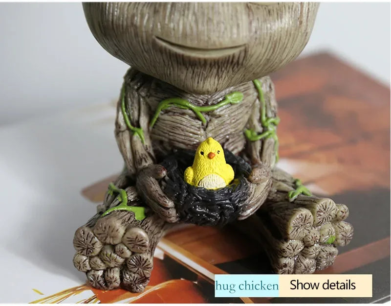Home Decoration Groot Planter Flower Pots For Indoor Flowers Pot Tree Man Ornaments Anime Figure Statue Art Crafts Kid Men Gifts
