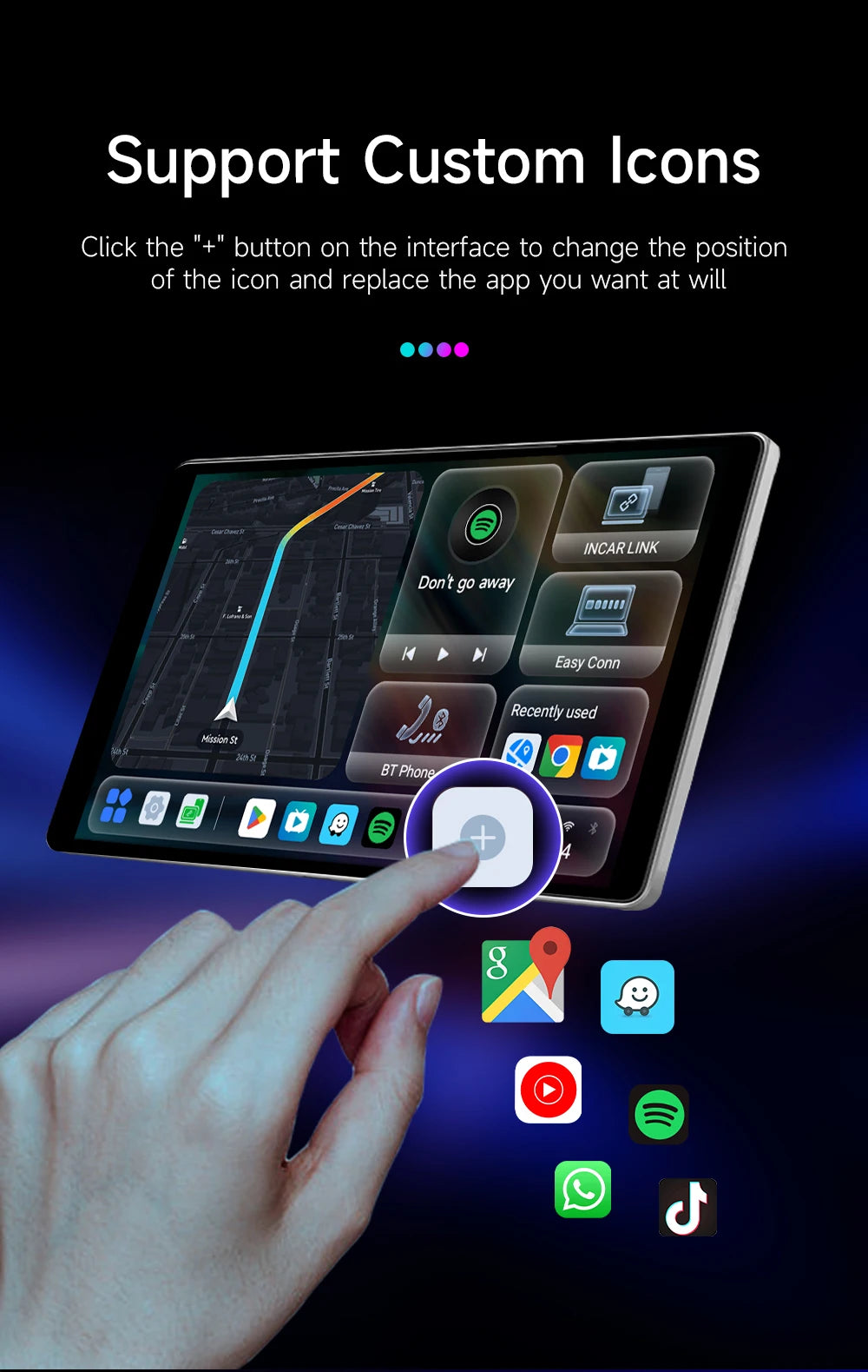 Android 13 HEYINCAR CarPlay AI Box Qualcomm SM6225 Wireless CarPlay Android Auto Smart TV Box For Netflix YouTube 4+64G 8+128G