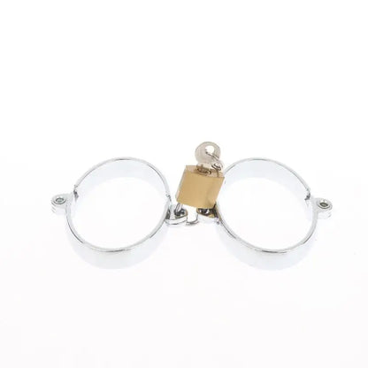 DIY Metal Tool Lock Elliptical Metal Ring Chain Bdsm Home Men's And Women's Slave Restraint Tool Parts Accessories Sex Products