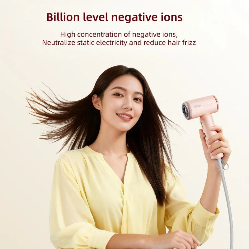 Mini High-Speed Hair Dryer With High Wind Power, Negative Ion Hair Care, Silent Operation, 1400W New Generation Hair Dryer