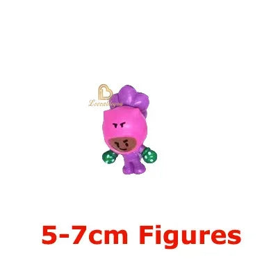 24pcs Anime Mini Figures Accessories Charms Poco Spike Nita Cute Cartoon Heroes Model Toys Game Collectibles for Children Gift