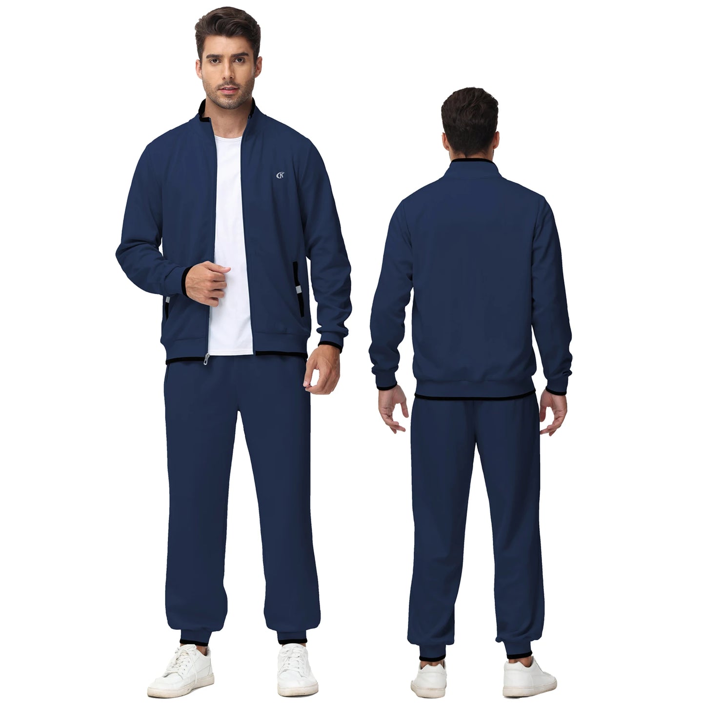 Men's Tracksuits Sweatsuits for Men Sweat Track Suits 2 Piece Casual Athletic Jogging Warm Up Full Zip Sets
