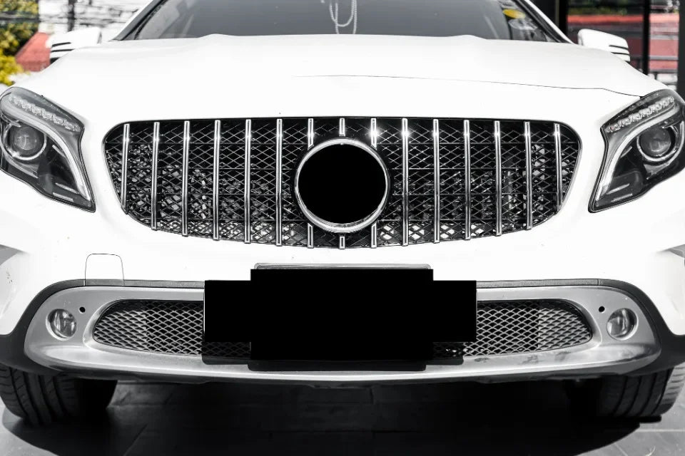 XVIP Chrome Diamonds Style Racing Grille For Mercedes Benz GLA-Class X156 GLA180 GLA200 GLA250 2014-2016 GTR Style Bumper Grille