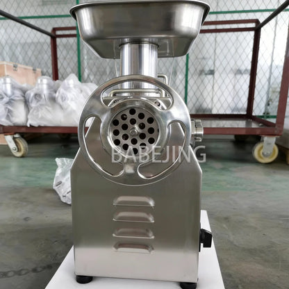 BABEJING Stainless Steel Meat Grinder Electric Household Chili Chopper Commercial Industrial Kitchen Tool for Grinding Meat