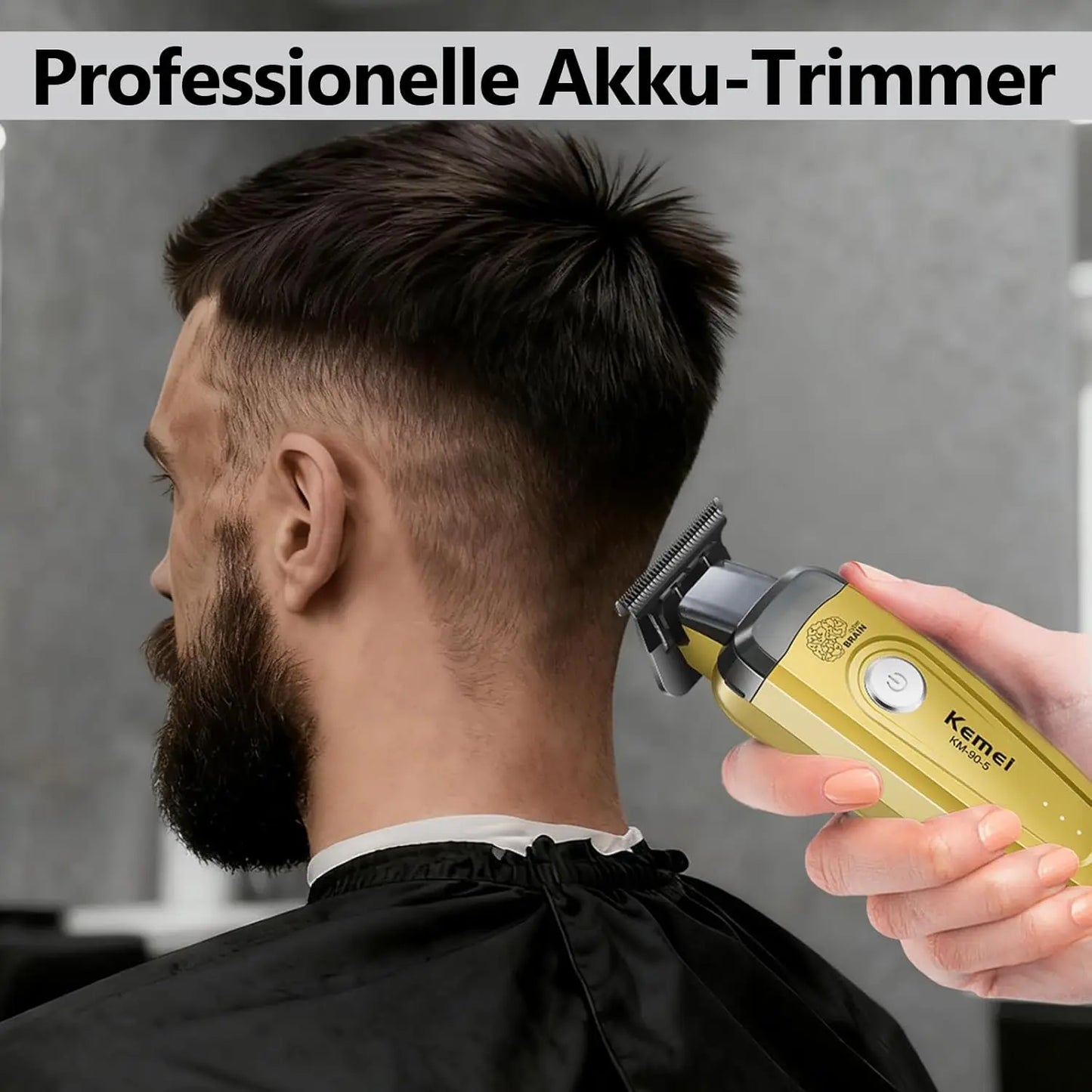Professional Hair Clipper KM-90-5,KM-90-4 Electric Hair Trimmer Set For Men Rechargeable Cordless Haircut Machine for Barber