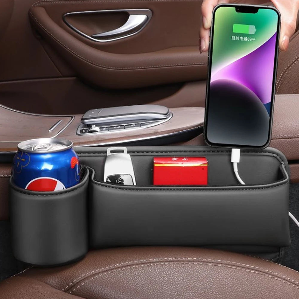 Car Seat Storage Box For Audi A1 A3 A4 A5 A6 A7 A8 Q2 Q3 Q5 Q7 Q8 S5 TT B6 B8 C6 C5 TTS A4L A5 A6L A7 A8L TT RS7 SQ5 Accessories