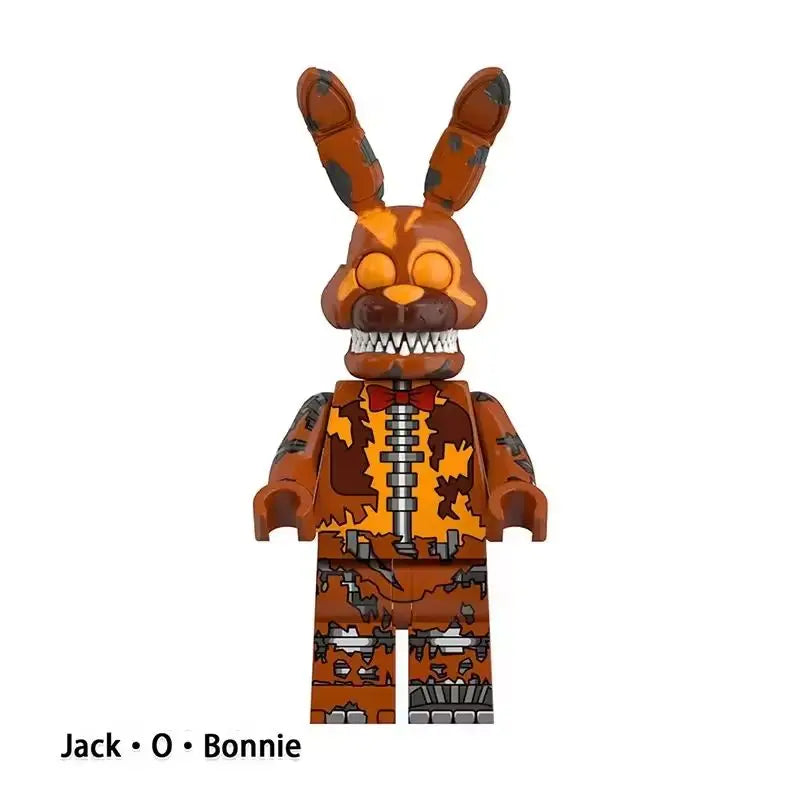 NEW FNAF Nights Game Figure Mini Figures Building BlocksSkeleton Thriller Toys gift kids toys mould king