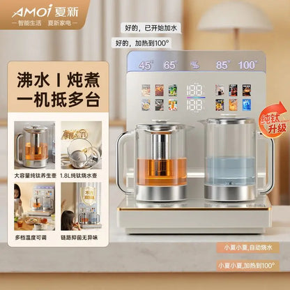 Water dispenser, home tea bar machine, health pot, milk frother, desktop high-end dual heating dual-use, direct drinking