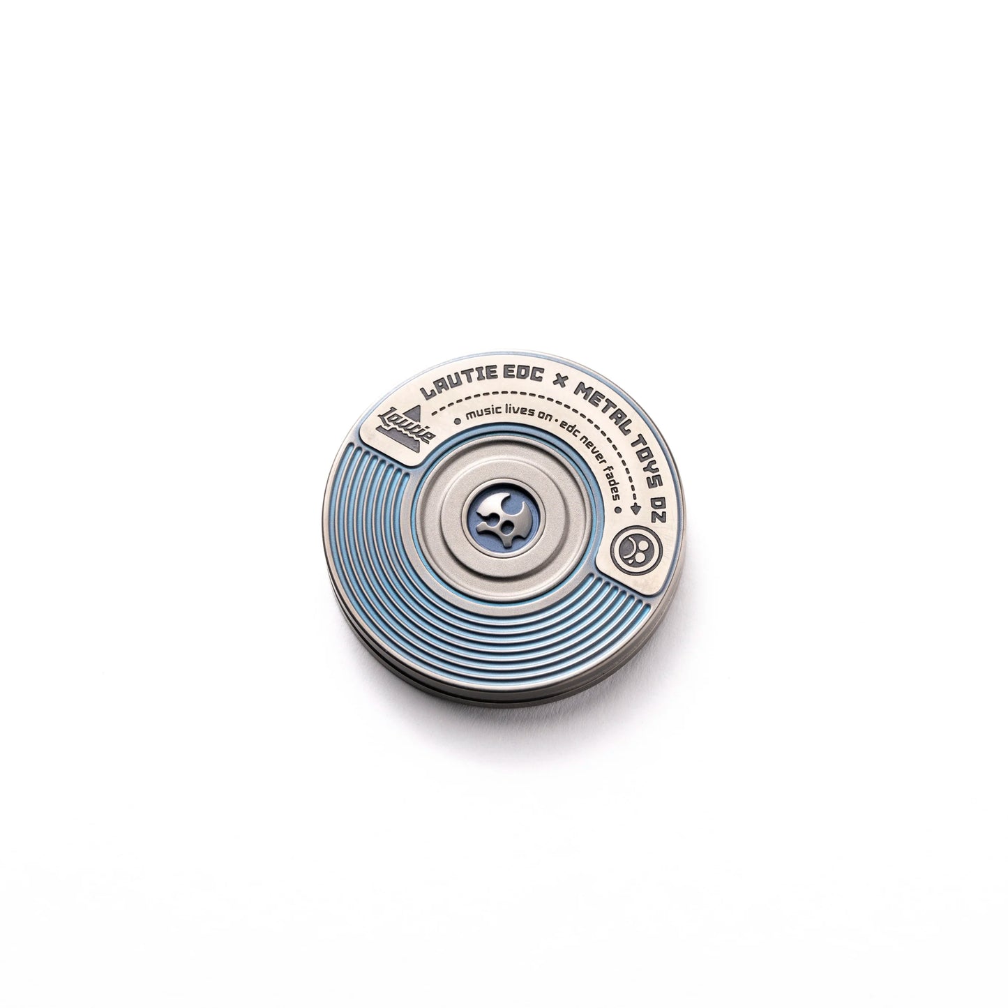 STOCK LAUTIE X DZ Co-Branded Showhand-Longplay Pocket Haptic Coin Fidget Toy Hand Spinner
