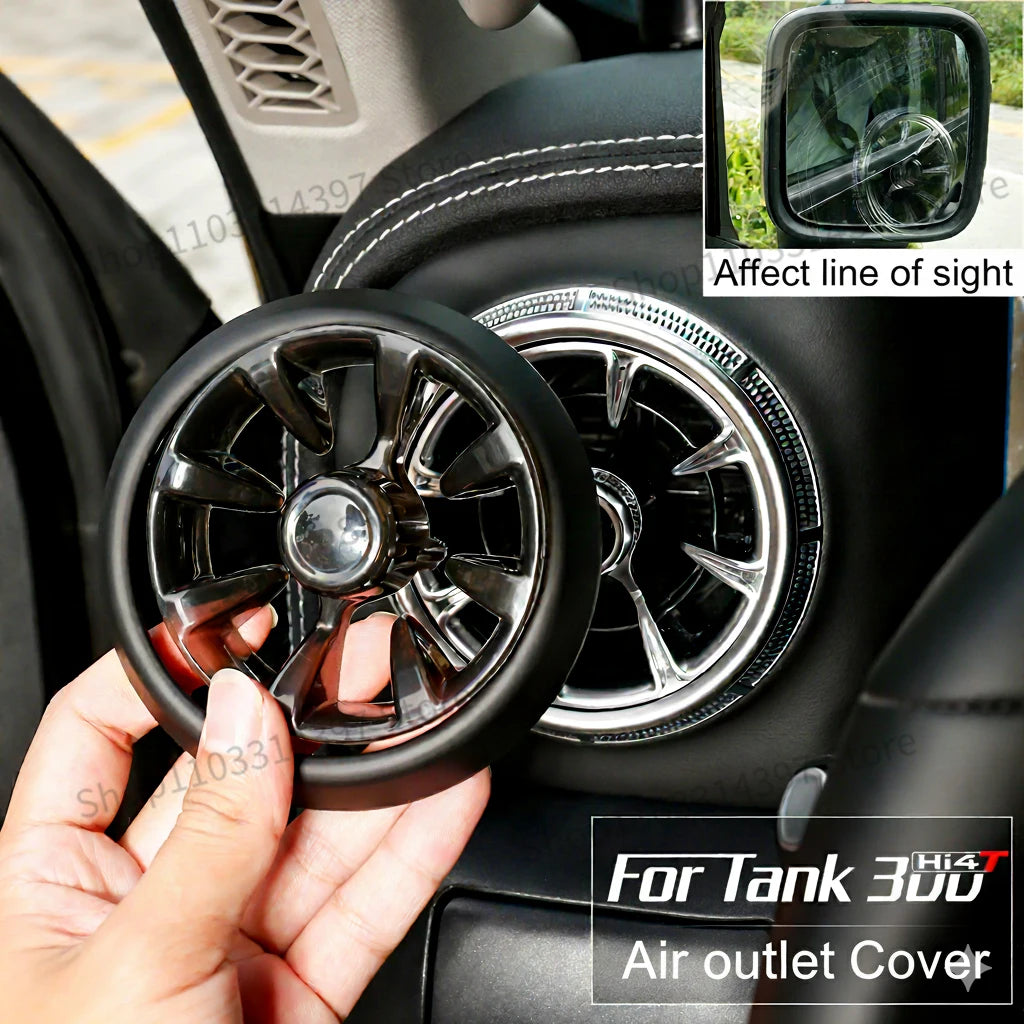 For GWM Tank 300 2021-2025 Interior Air Conditioner Vent Cover Sun Visor Light Shield Decoration Modification Cover Accessories