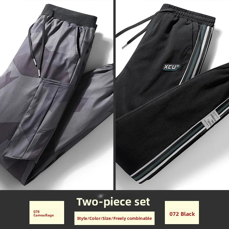 Men's down Pants Thiened Winter Sports Casual Snowboarding Long Trousers Outerwear Warm Cotton Workwear Leisure Outdoor