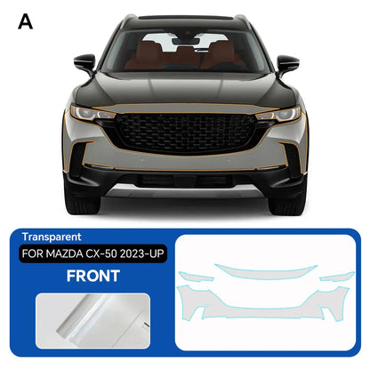 For MAZDA CX-50 2025 Clear Vinyl Wrap TPU PPF 8.5Mil Pre-Cut Paint Protection Film Full Vehicle Kit Anti-Scratch Self Adhesive