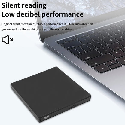 DeepFox USB External CD DVD Reader CD/DVD Drive USB2.0 External Disk Drive CD-ROM DVD-ROM Optical For Macbook Laptop Desktop PC