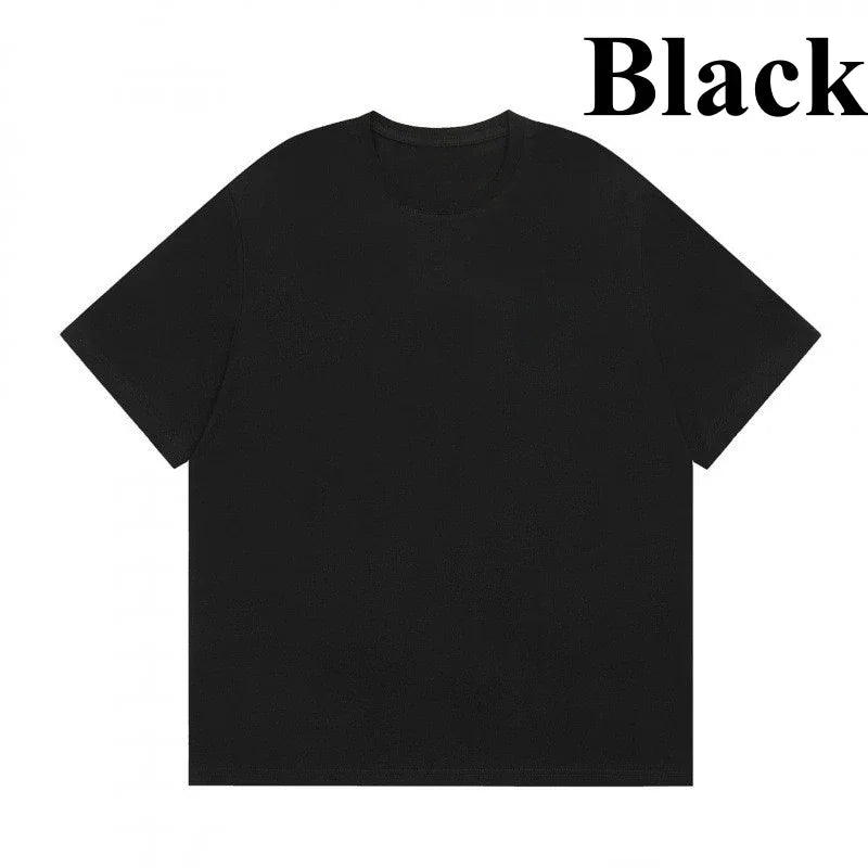 Polo women clothes for woman mens t shirt tops for woman Embroidered round neck T-shirt versatile casual couple style shirts
