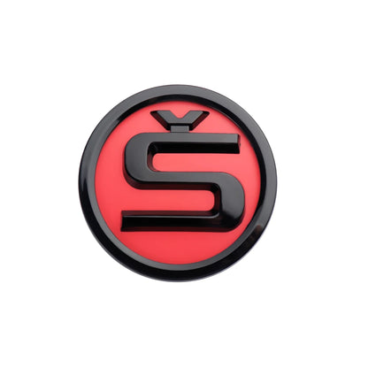 8/9/10cm Emblem Car Front Hood Badge Rear Trunk Sticker for Skoda Octavia Rapid Fabia S Logo Superb KAMIQ Kodiaq VRS Accessories