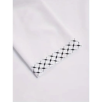 Muslim Men Embroidered Hooded Robe Middle Eastern Jubba Loose Long Sleeve Ethnic Thobe In Stock