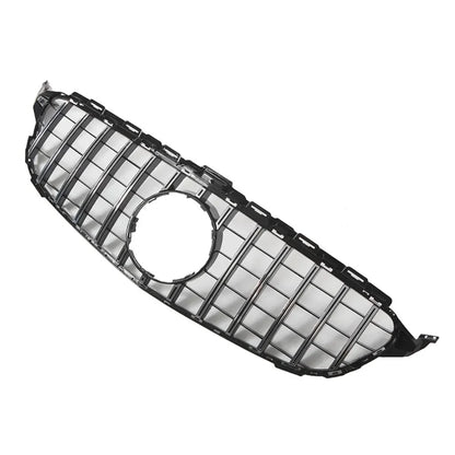 XVIP GTR Style Front Racing Grille For Mercedes Benz C-Class W205 2015-2018 C180 C200 C300 Chrome Diamonds Style Bumper Grilles