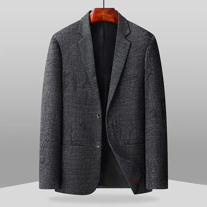 The new men's two-button single-row-closure smart business tailored suit coat is suitable for daily wear.