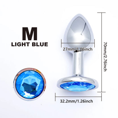 Metal Anal Plug Set 5 Size Butt Plug Sex Toy for Couples Adult Game Masturbator Anus Stimulation Toys for Women And Men