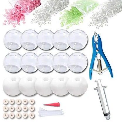DIY Clear Stress Balls Making Kit Squeeze Sensory Balls DIY Craft Set with Tool for Adults Office Anxiety Handmade Fidget Toys
