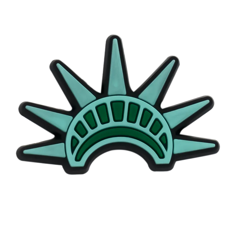 1/25PCS American Culture & Sports Theme Shoe Charms DIY Decorative Pins Eagle Statue of Liberty Clogs Accessories Shoe Buckles