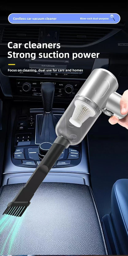 Car vacuum cleaner cleaning high-power mini-charging multifunctional blowing and sucking lighting hand-held convenient small car