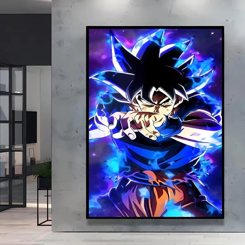 Canvas Posters Dragon Ball Goku Picture Children Gifts Home Decoration Waterproof Comics Pictures High Quality Wall Art Classic