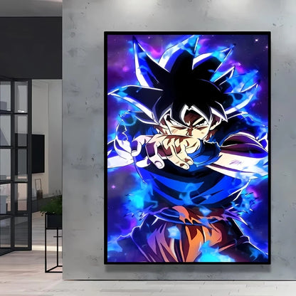Canvas Posters Dragon Ball Goku Picture Children Gifts Home Decoration Waterproof Comics Pictures High Quality Wall Art Classic