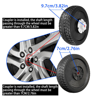 25CM/10in 33CM/13in PU Solid Rubber Soft Tire for Children's Ride on Toys Car ﻿Alligator Tires Wheels Upgrade Replacement Parts