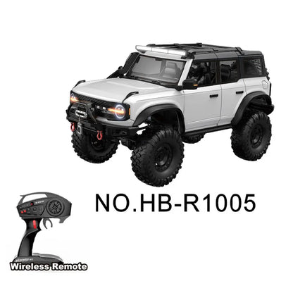1/10 RC Car 4WD RTR HB R1001 Horse Full Scale with LED 2.4G Electric Remote Control Rock Buggy Off-road Vehicle Toys Boys Gifts