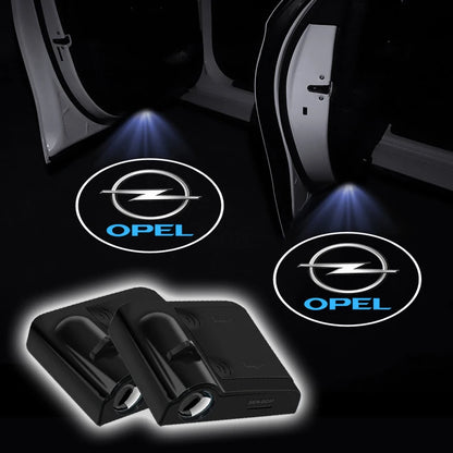 Car Door Projector LED Shadow Lights Lamp Car Accessories For Opel Astra j Insignia Astra g Corsa Zafira b Mokka Vivaro Meriva