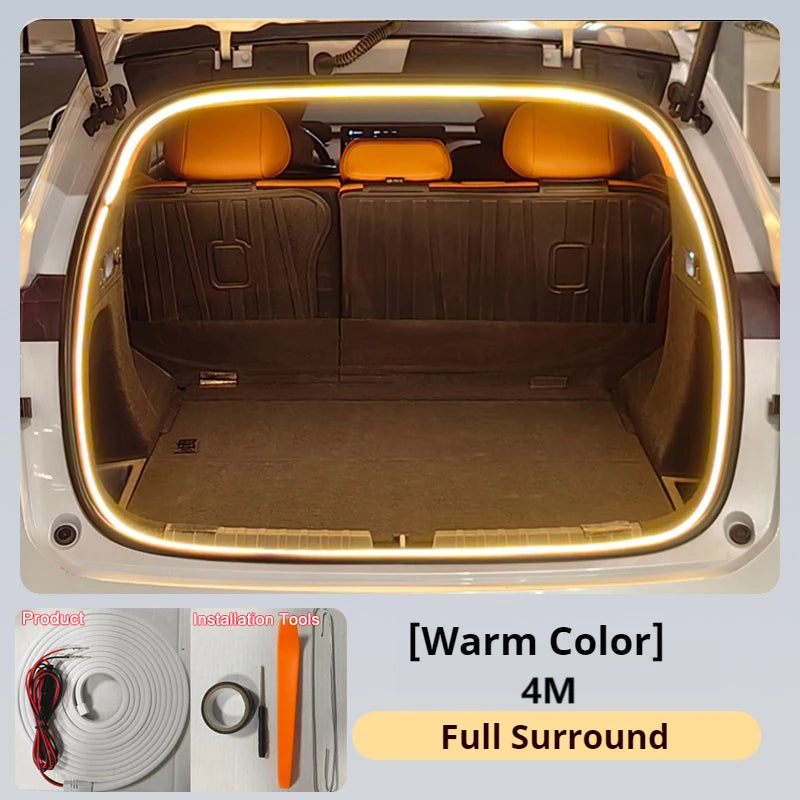 Rear Trunk LED Light Bar Strips Trunk Interior Decorative Lamp Strip Fit For Subaru Forester Interior Accessory Atmosphere