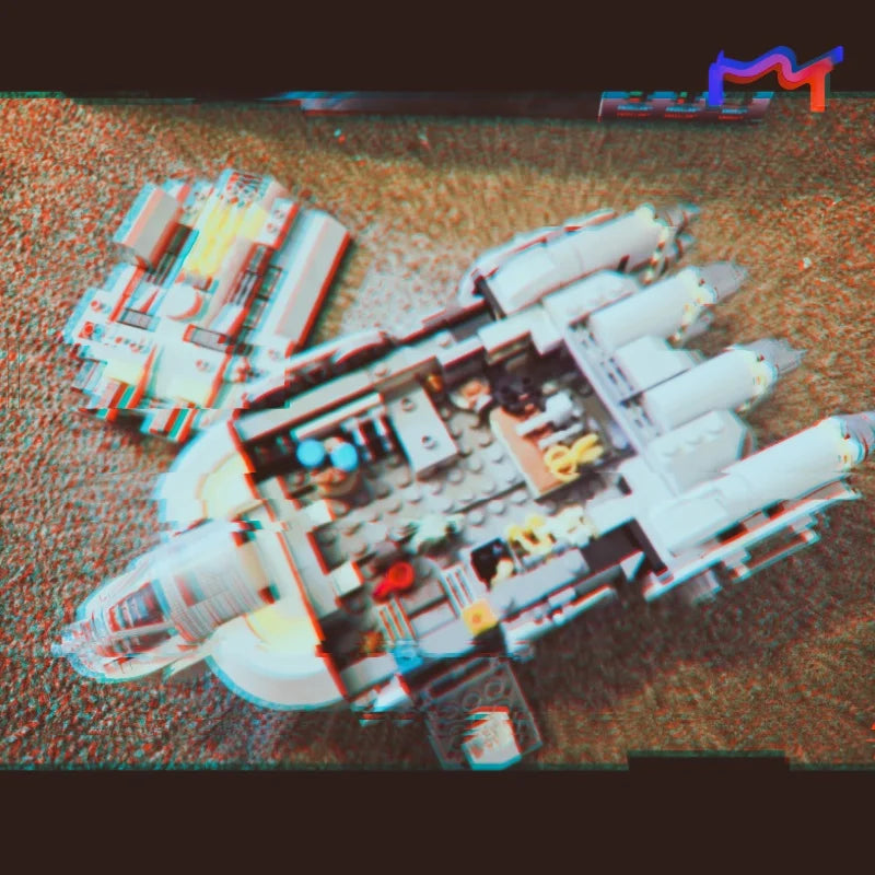 2026 Moc Anzellan Spacecraft Bricks Building Blocks Compatible 701pcs Starship Dispaly Model Birthday Gifts for Adults Toys