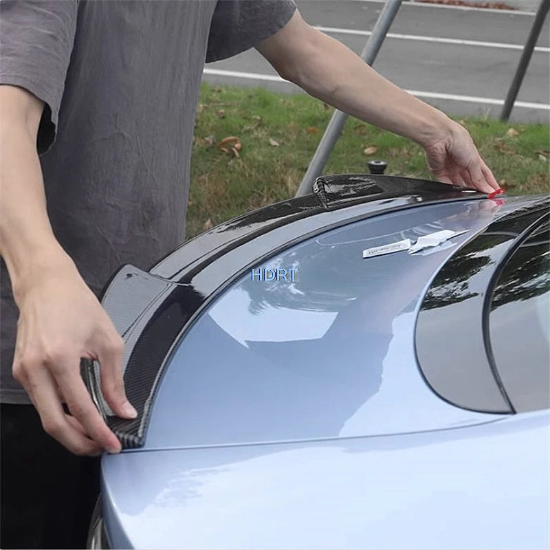 For BYD Seal EV 2022 + Car Styling Fixed Wind Pressure Tail Wing Cover Rear Trunk Roof Spoiler Sport Surround Plate Accessories