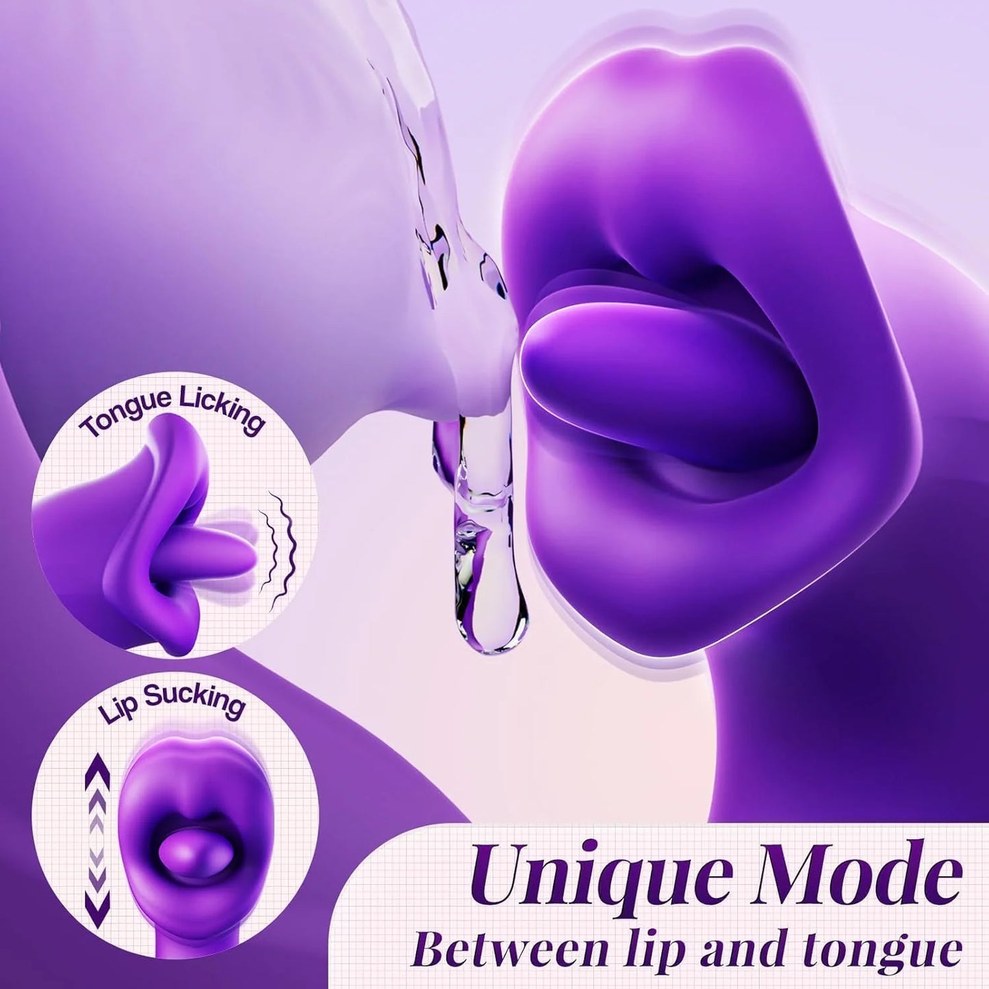 Sucking Vibrator Women Sex Toys- G Spot Vibrator Dildo with 7 Suction & Vibration Modes for Clitoral Nipple Stimulation Sex Toys