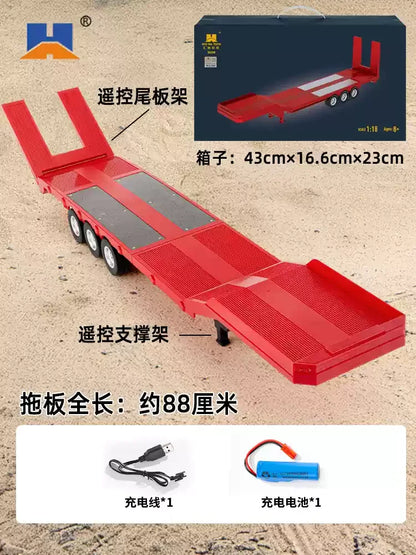 Huina 2026 New Alloy Car 1509 Scania Engineering Truck Model 2.4g Remote Control Toy Simulation Model Remote Control Car Gift