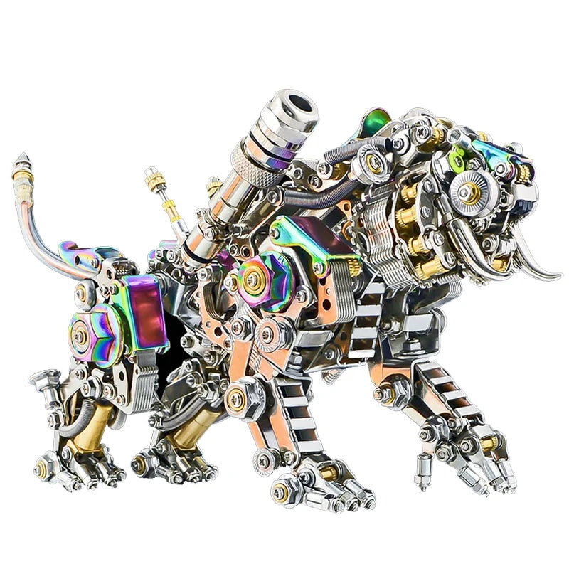 700pcs+ Bengal Tiger  3D Mechanical Metal Assembly Model Kits DIY Mechanical Puzzle Animal Toys For Children Adults