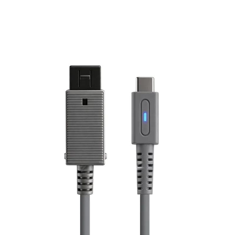 1.8M USB Type C Adapter for Nintendo Wii Console with LED Indicator Light
