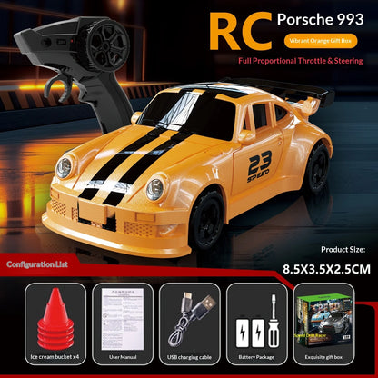 New Product 1: 64 Mini Remote Control Car RC 2.4G Full Scale High Speed Drift Car 4WD Racing Light Children's Toy Car