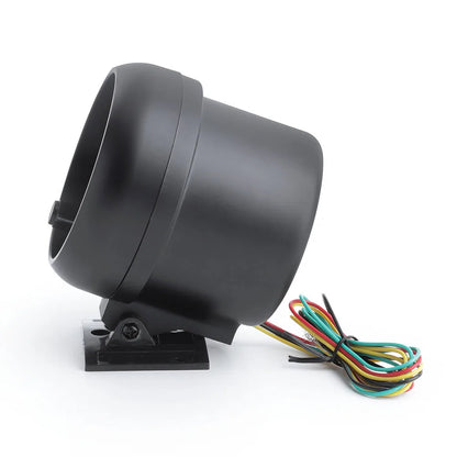 12V Tachometer Gauge 3.75'' Car Universal Black Tachometer Gauge 7color Inter Shift Light 0-8000 RPM Fit 4 6 8 Cylinder