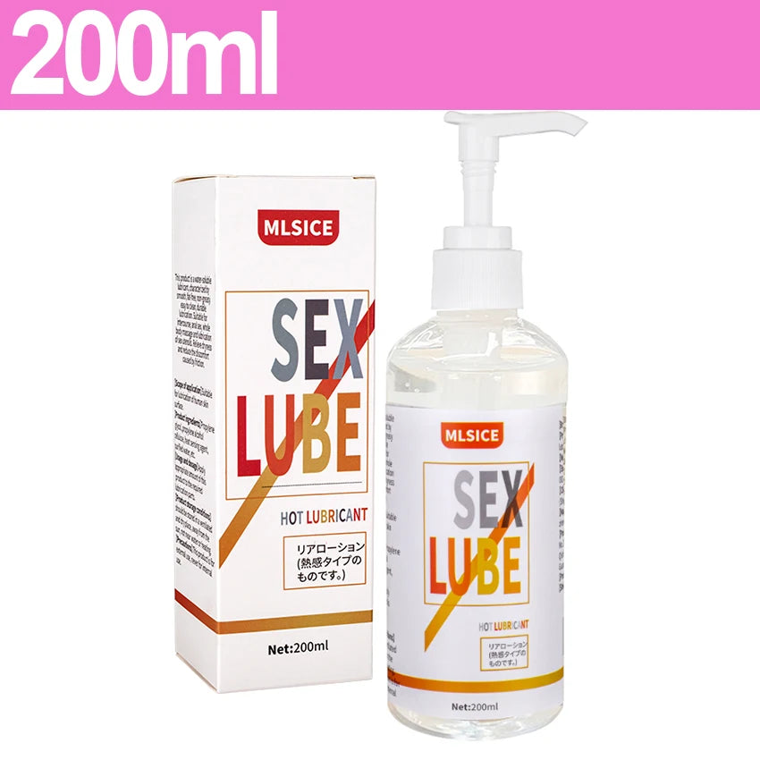 300ml Fresh Cool Personal Lubricant Anal Vagina Long-Lasting Lubrication for Couple Gay Intimate Water Based Lube Adult Products