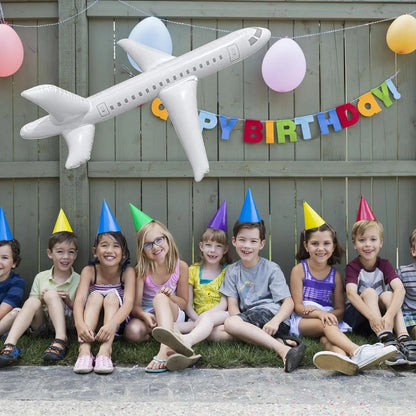 Children Inflatable Toys Plane Giant PVC Indoor Outdoor Water Party Inflatable Decoration Birthday Gift Aircraft Model for Kids