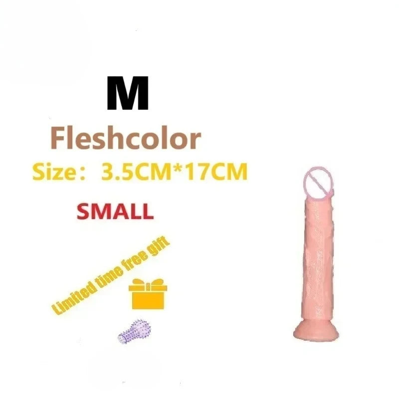 Dildos Sex Toys Dick Cheap Soft Female Vagina Clitoris Anal Masturbators Penis with Suction Cup 5 Colors Consolador Dildo Gode