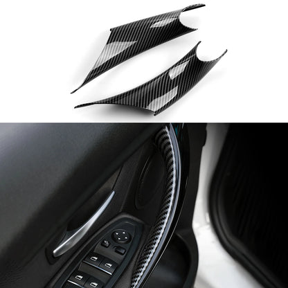 Car Center Console Dashboard Gear Shifter Panel For BMW F30 F31 F34 3GT F32 F33 F36 Trim Accessories, Carbon Fiber ABS Sticker